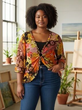 Vintage Laura Ashley Floral Top size 2X
